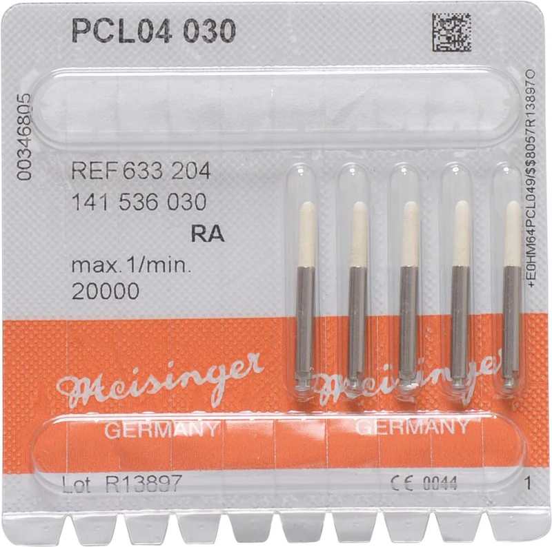 Prophy Clean  Packung  5 Stück weiß, ISO 030, PCL04, mittel, Länge 8,5 mm, RA