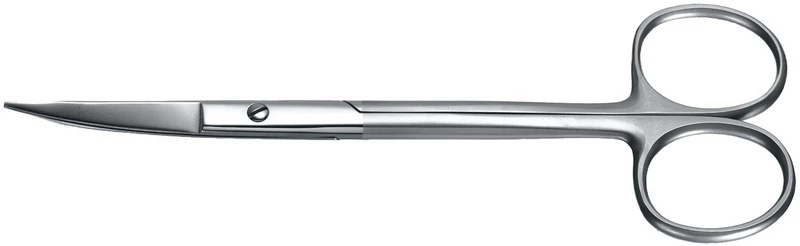 Scheren nach Goldmann-Fox  Stück  1117, gebogen, 130 mm