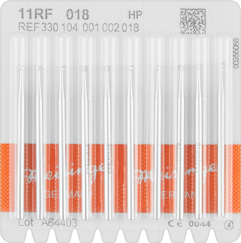 Stahlbohrer 11RF  Packung  10 Stück HP, Figur 001, ISO 018