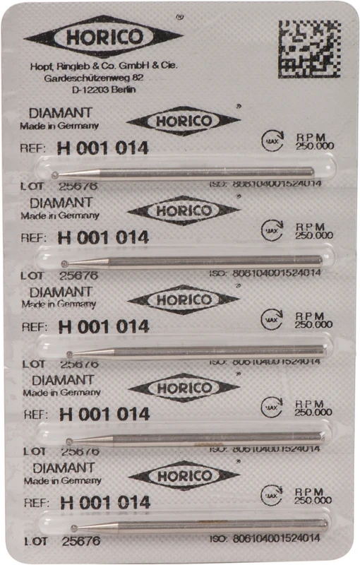 Diamantschleifer H 001  Packung  5 Stück HP, Figur 001, ISO 014