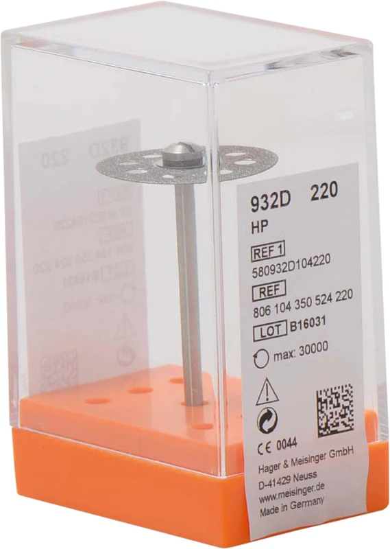 Diamantscheiben 932D  Stück  blau mittel, HP, Figur 350, 0,3 mm, ISO 220