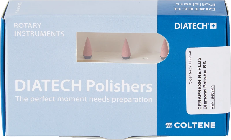 DIATECH CERAPRESHINE PLUS  Packung  5 Stück rot, RA Figur 243 Flamme, 10 mm, ISO 040