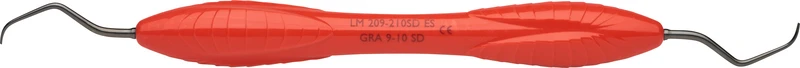 LM Sharp Diamond Gracey Standard  Stück  Figur 9\10, Molaren, rot, LM-ErgoSense®-Griff