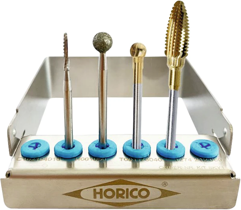 SKY1 Osteotomie   Kit  3 Fräser, 1 Bohrer, 1 Bohrerständer