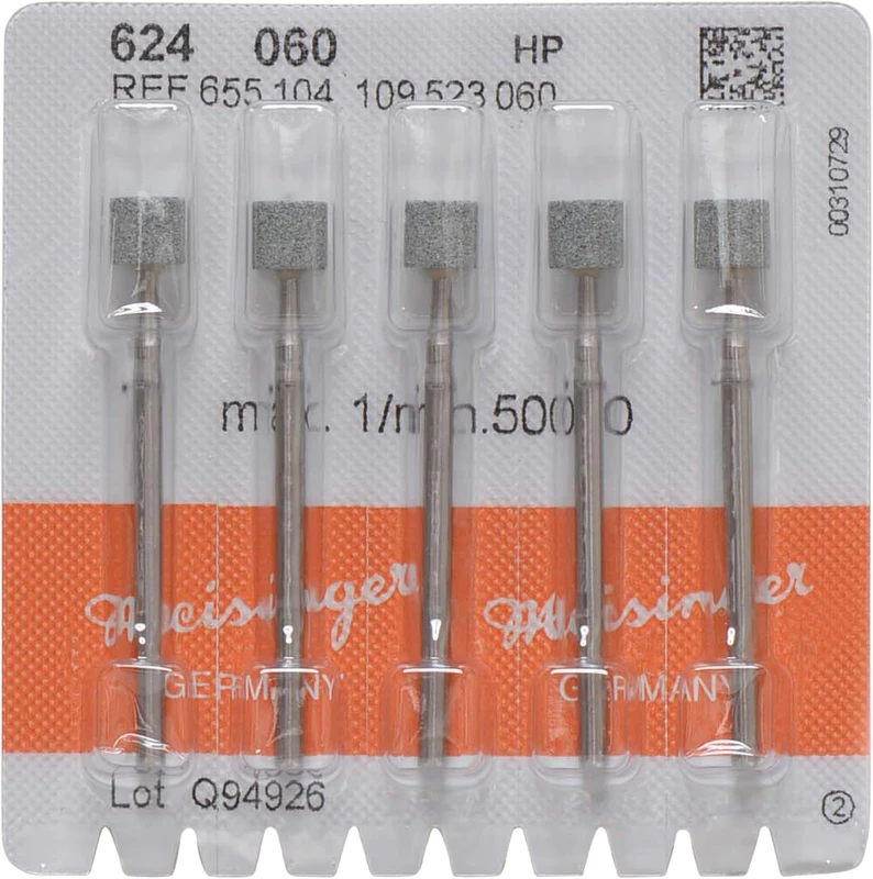 Keramische Schleifer 624  Packung  5 Stück grün mittel, HP, Figur 109, 5 mm, ISO 060