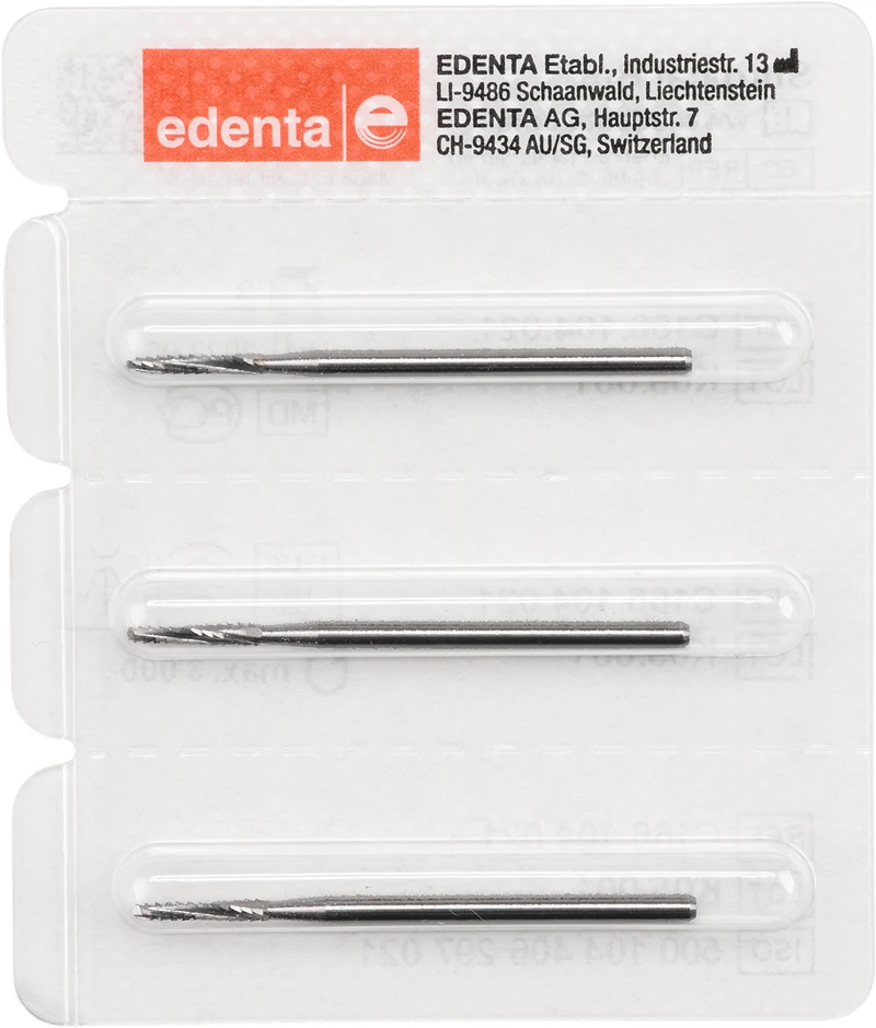 Chirurgie Knochenfräser nach Lindemann C166  Packung  3 Stück HP, Figur 409, 10 mm, ISO 021