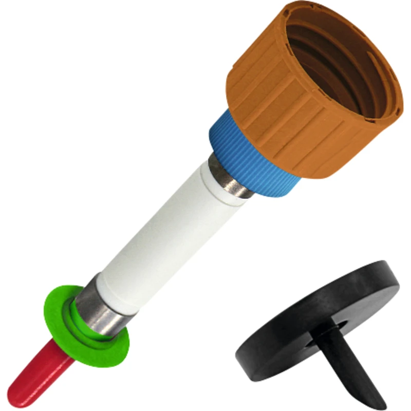 PAK  Stück  Spezial E-DL mit Klemmscheibe inkl. keimarmer Flaschenbelüftung, nur für Ecolab, braun