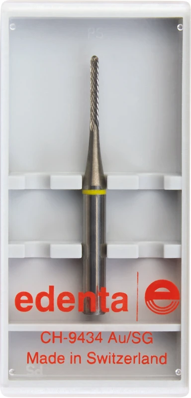 HM Parallelfräser 2666F  Stück  Fasenschliff, linksdrall, gelb superfein, HPK 123, Figur 137, 8 mm, ISO 010