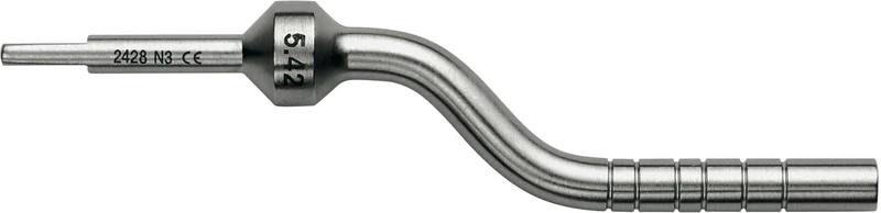 Osteotome Bone-Pusher  Stück  OSTMPU42A, 4,2 mm, gewinkelt, zylindrisch