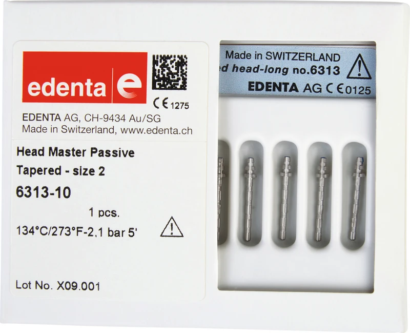 HeadMaster konisch, passiv  Packung  10 Titangewindestifte Gr. 2, lang