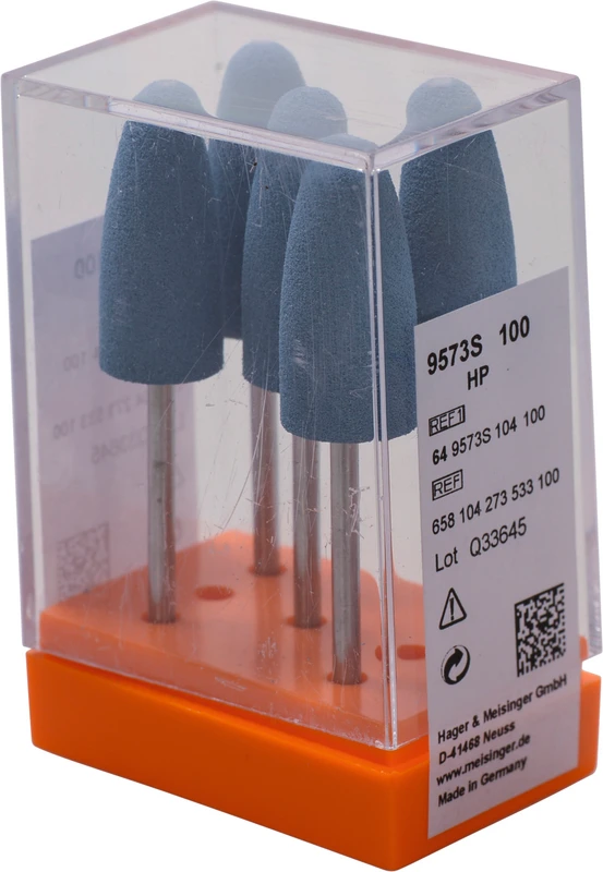 Silikonpolierer 9573  Packung  5 Stück dunkelblau grob, HP, Figur 273, 24 mm, ISO 100