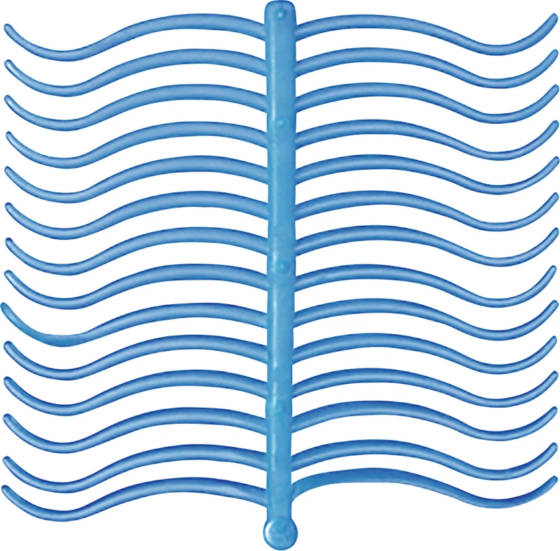 Lichtwachs geschwungene Klammern  Packung 140 Stück groß