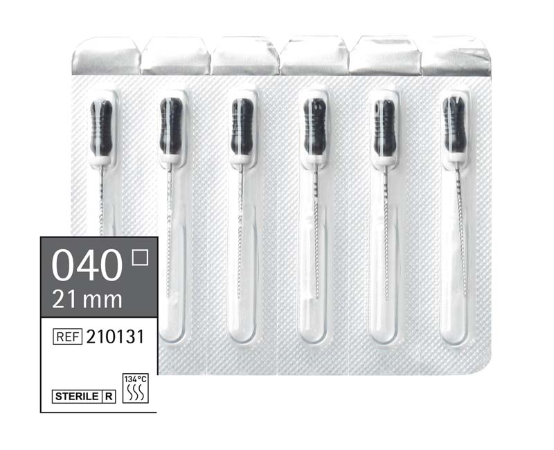 Omni K-Feilen steril  Packung  6 Stück steril, 21 mm, ISO 040