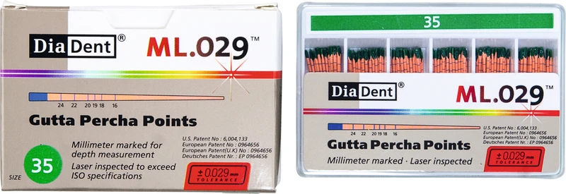 DiaDent® ML.029 Gutta Percha Points  Packung  120 Stück ISO 035