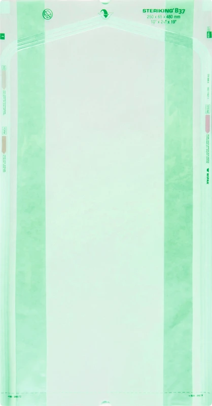 Beutel mit Seitenfalte Typ B  Packung  5 x 50 Stück B 37-3P, 250 x 65 x 480 mm