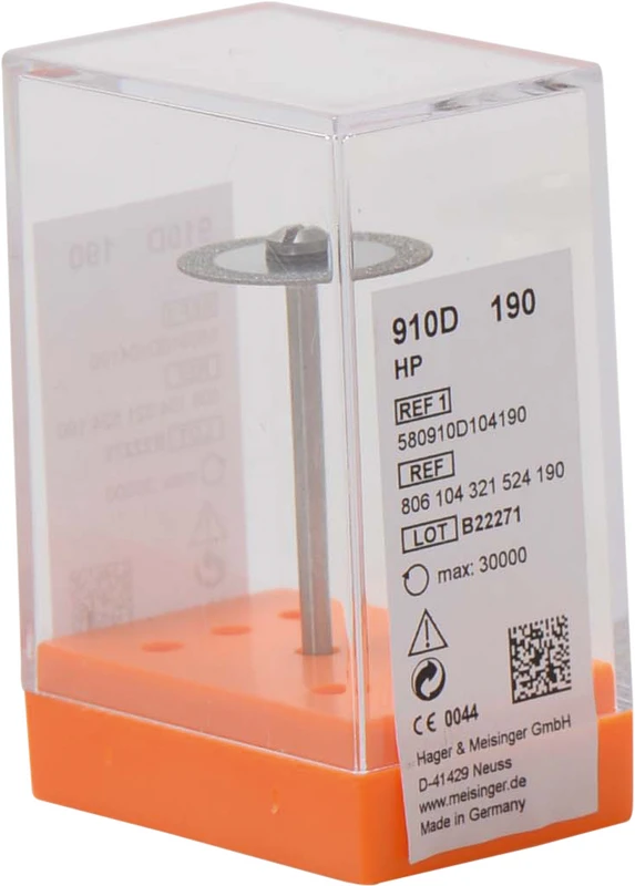 Diamantscheiben 910D  Stück  blau mittel, HP, Figur 321, 0,5 mm, ISO 190