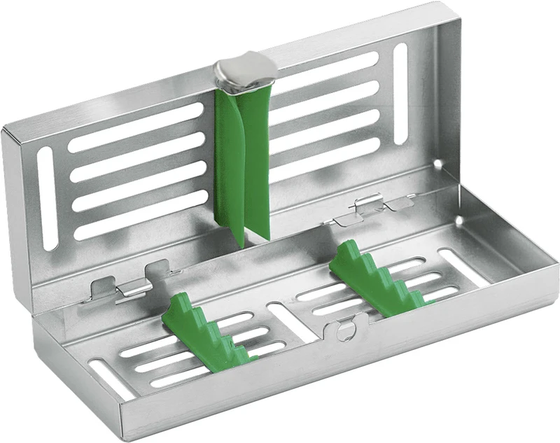 Instrumenten Kassette MINI  Stück  grün, 182 x 72 x 34 mm