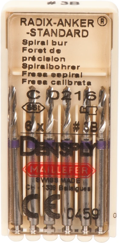 RADIX-ANKER-STANDARD  Packung  6 Spiralbohrer 3B