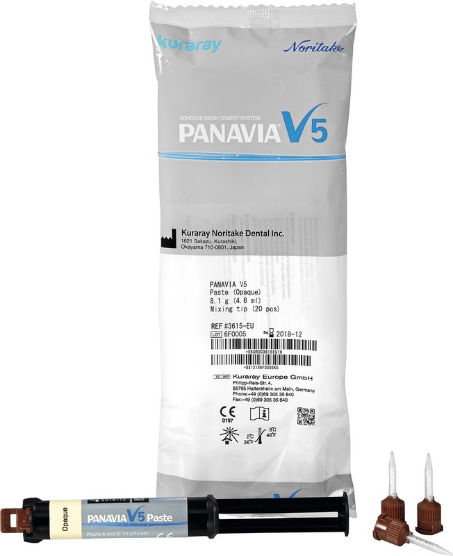 PANAVIA V5  Packung  4,6 ml Spritze opaque, 20 Mixing Tips