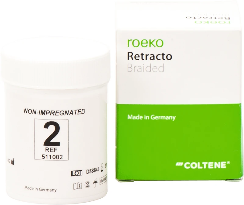 roeko Retracto, geflochten  Packung  225 cm Retraktionsfaden nicht imprägniert mittel