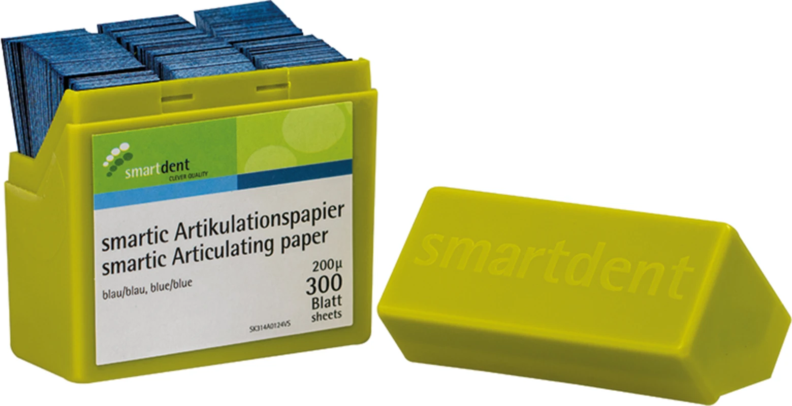 smartic Artikulationspapier   Packung  300 Stück 200µ, blau
