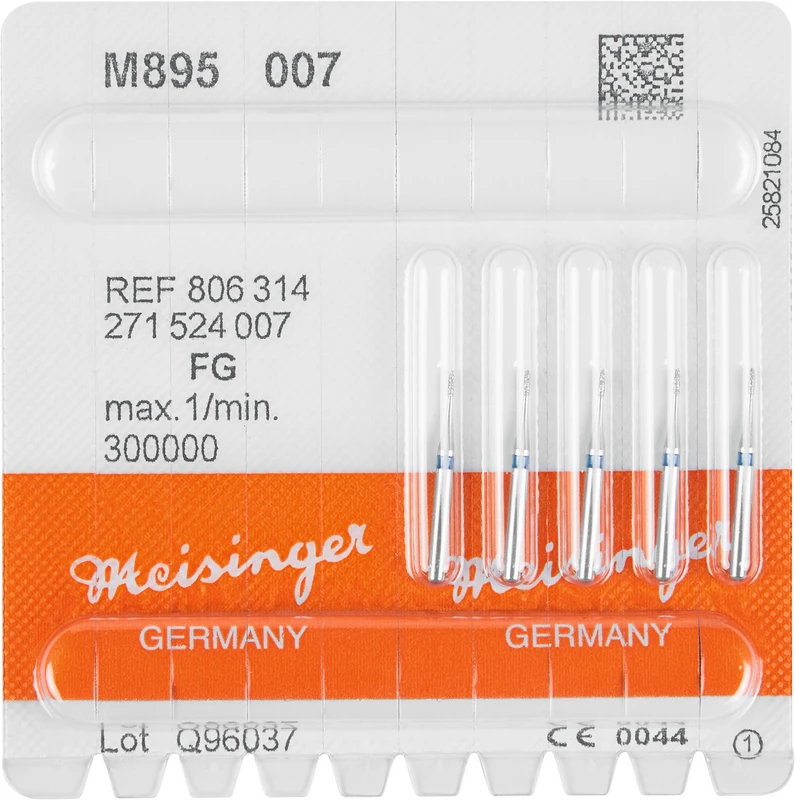 Mikro-Diamant M895  Packung  5 Stück blau mittel, FG, Figur 271, 2,1 mm, ISO 007