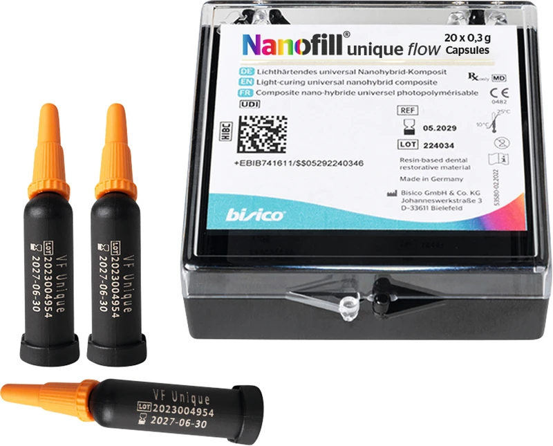 Nanofill unique flow  Packung  20 x 0,3 g Kapsel