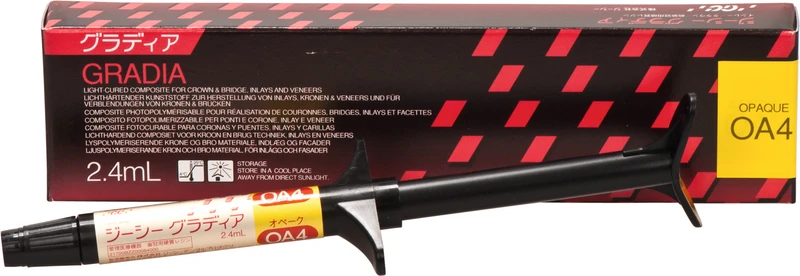 GC GRADIA®  Spritze  2,4 ml Paste opaker OA 4