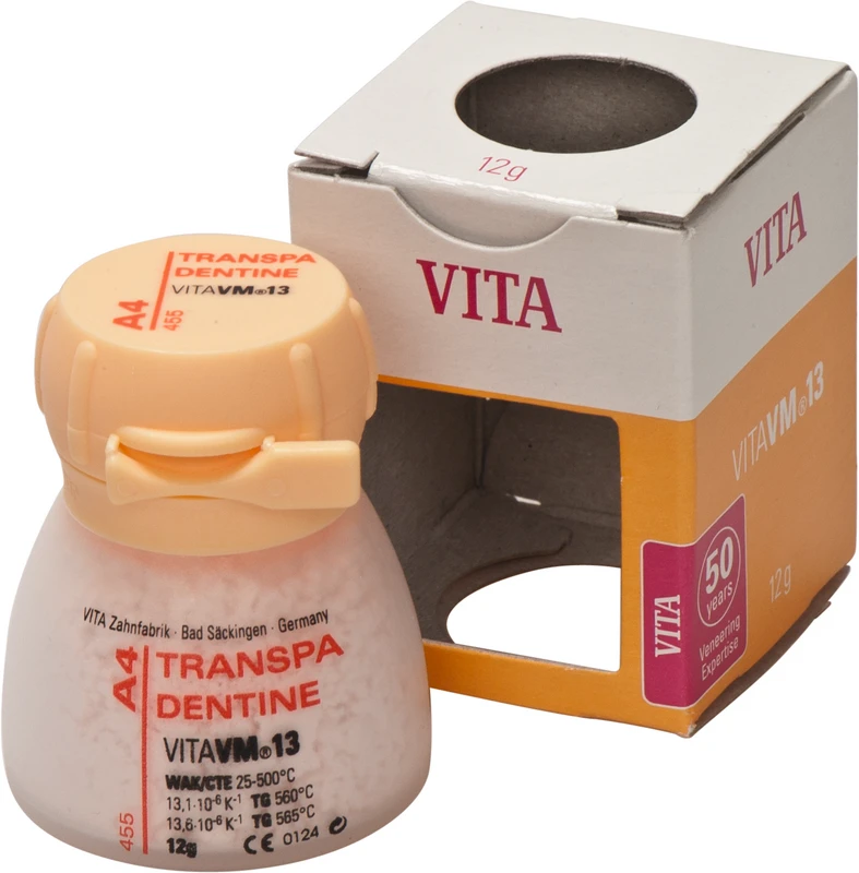 VITA VM® 13 classical A1-D4®  Packung  12 g Pulver transpa dentine A4