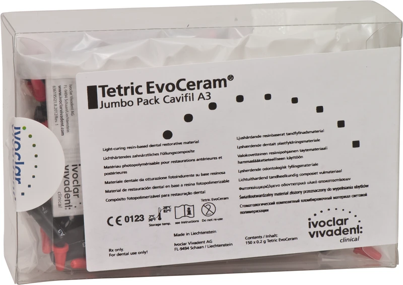 Tetric® EvoCeram  Jumbopackung  150 x 0,2 g Cavifil A3