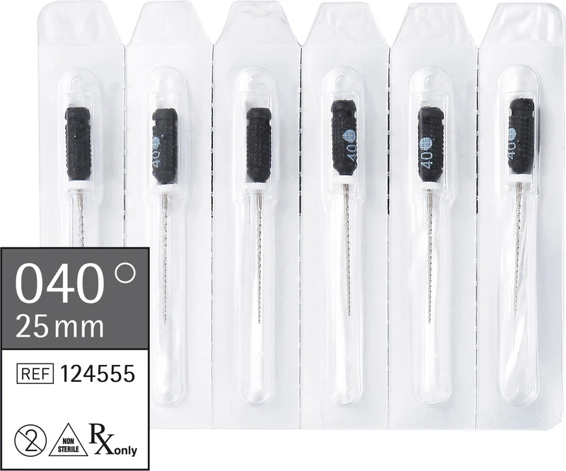 smart Hedstroemfeilen  Packung  6 Stück 25 mm ISO 040