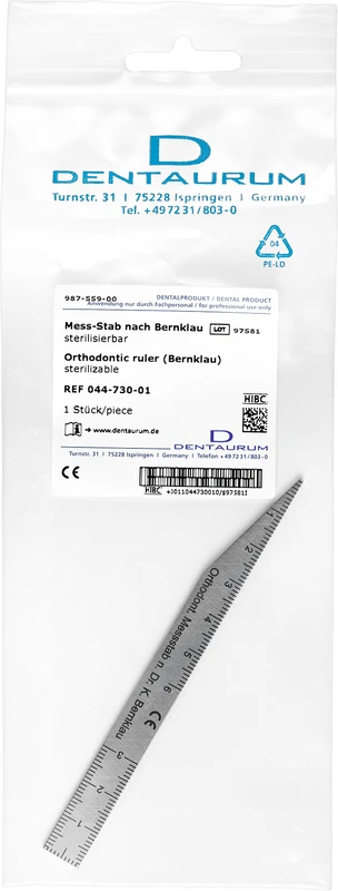 Mess-Stab nach Bernklau  Stück  Edelstahl