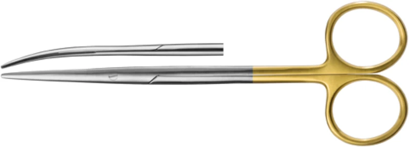 Präparierscheren  Stück  14,5 cm, TC gebogen, fein