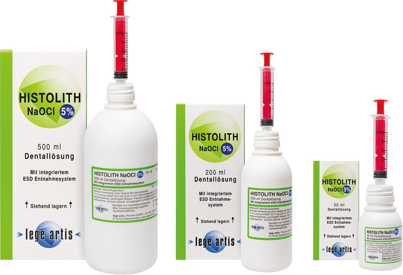 HISTOLITH NaOCl 5%  Flasche  500 ml Lösung mit ESD-Entnahmesystem