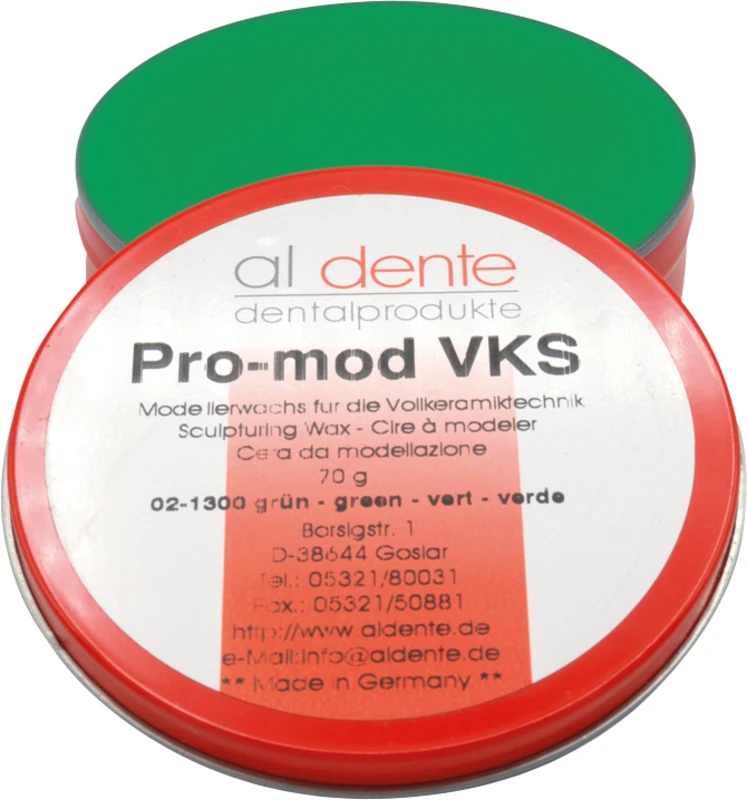 Modellierwachs  Dose  70 g grün VKS