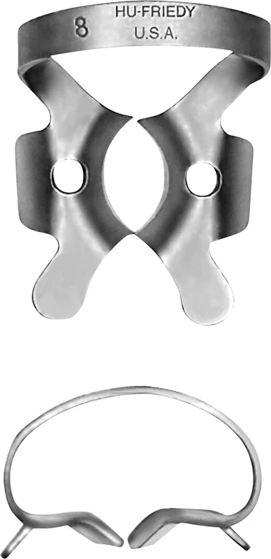 Kofferdam-Klammern  Stück  OK+UK Wurzel8A RDCM8A