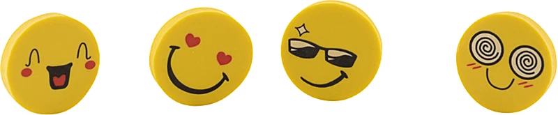 Mini Radierer - smile  Packung  144 Stück