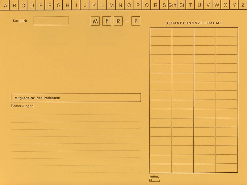 System Karteikarten für Adrema  Karton  200 Stück gelb