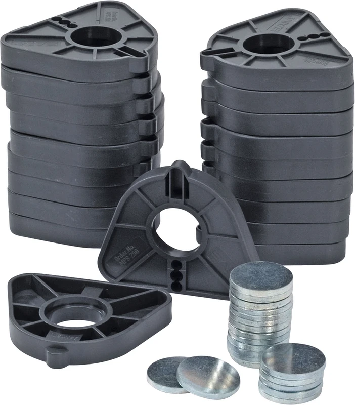Artikulator Montageplatten  Packung  20 Stück grau, MPS