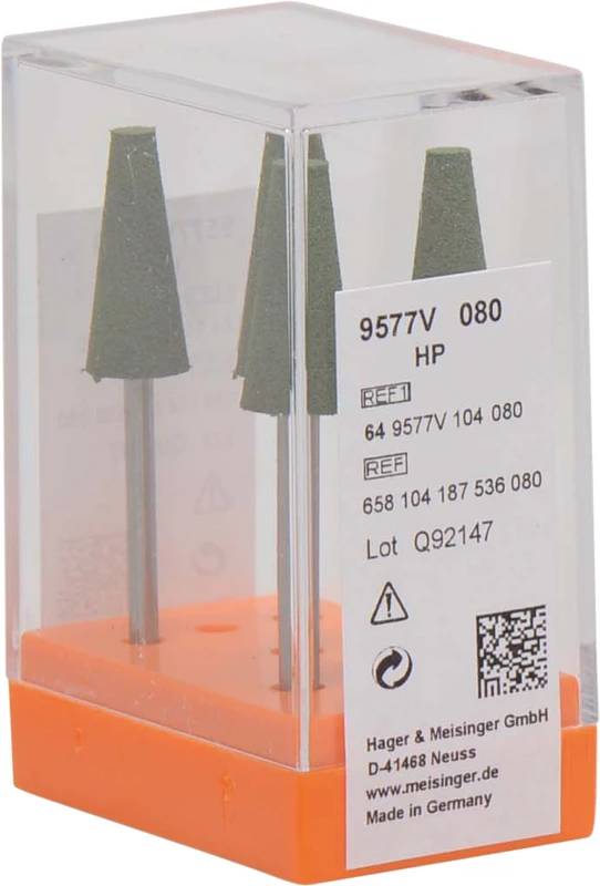 Kunststoffpolierer 9577  Packung  5 Stück grün, HP, Figur 187, 18,8 mm, ISO 080