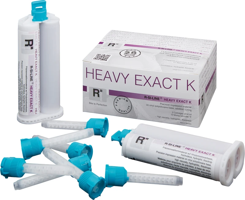R-SI-LINE® HEAVY EXACT K  Packung  2 x 50 ml, 12 Mischkanülen SXN