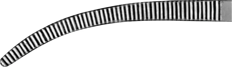 Arterienklemmen nach Pean  Stück  BH413R, 130 mm, gebogen