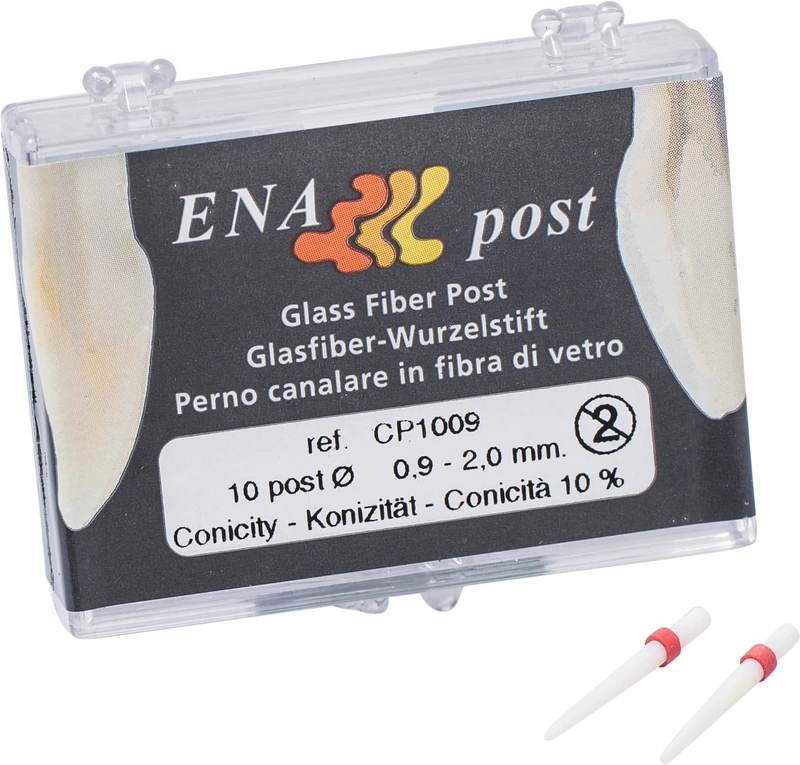 ENA post Wurzelstift 10%  Nachfüllpackung  10 Stück, Ø 0,9 - 2 mm