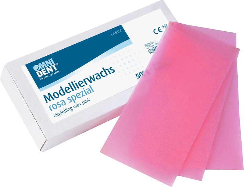 Modellierwachs rosa Spezial  Packung  500 g, 1,25 mm