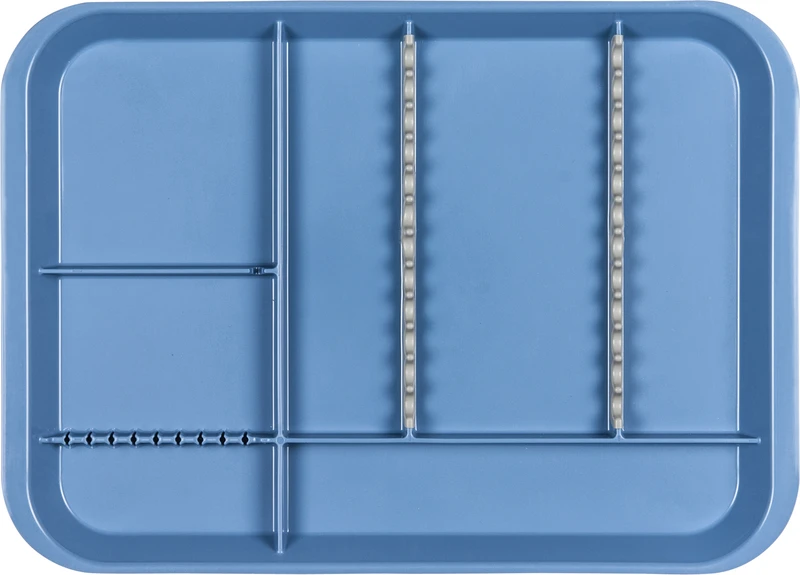 B-Lok Tray  Stück  Tray 34 x 24,5 x 2,2 cm, mit Einteilung blau