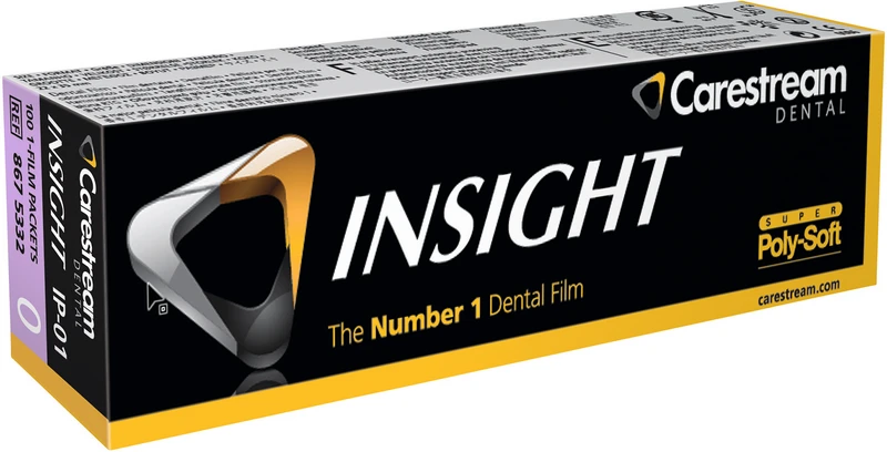 INSIGHT Periapical Film  SUPER Poly-Soft Packung  100 Einzelfilme 2,2 x 3,5 cm, IP-01