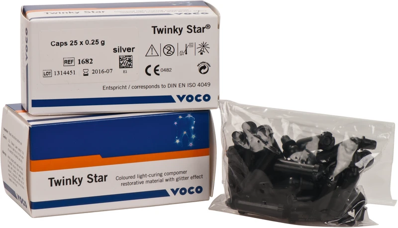 Twinky Star  Packung  25 x 0,25 g Cap silber