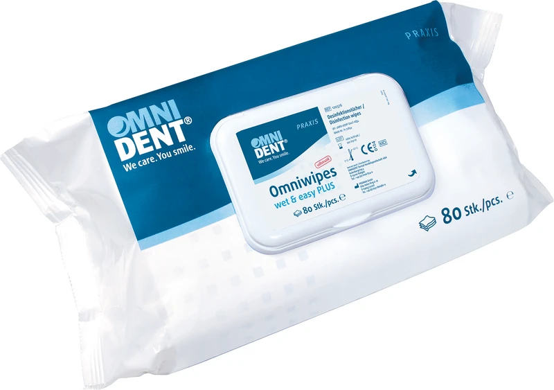 Omniwipes wet & easy PLUS   Packung  80 Stück 25 x 25 cm