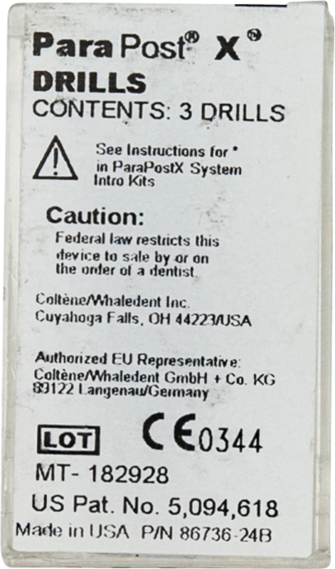 ParaPost® X Bohrer  Nachfüllpackung  3 Stück Ø 1,75 mm, grün