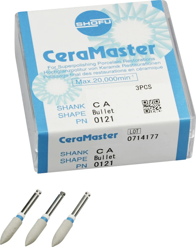 CeraMaster  Packung  3 Stück beige, RA blau\weiß, Figur Walze, ISO 040